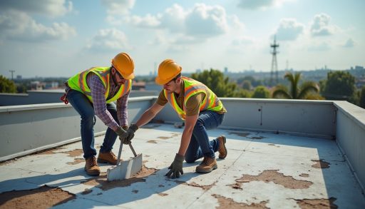 replacing a commercial flat roof