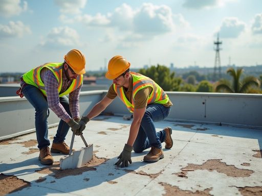 replacing a commercial flat roof